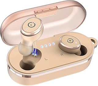TOZO T10 Bluetooth 5.0 Wireless Earbuds with Wireless Charging Case IPX8 Waterproof Stereo Headphones in Ear Built in Mic ...