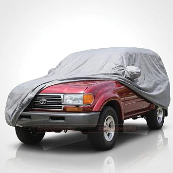 Car Cover Fits 1992 1993 1994 1995 1996 1997 1998 Toyota Land Cruiser Diamond Series Grey