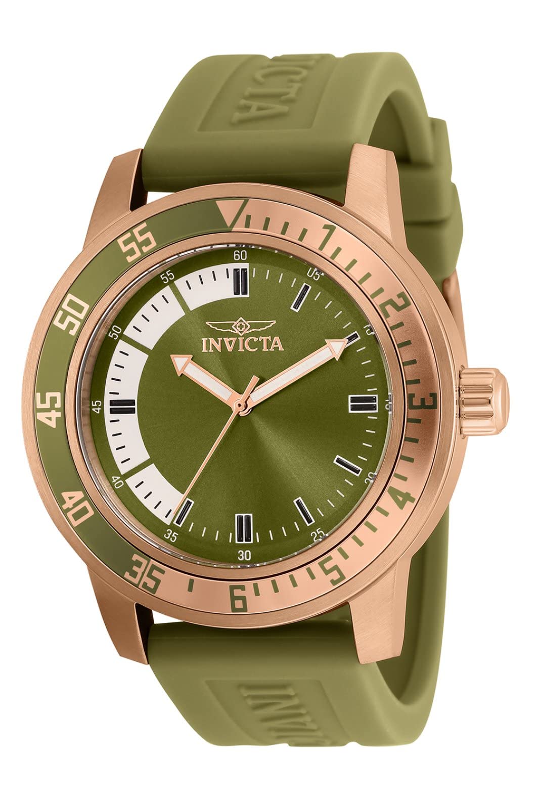 INVICTASpecialty, Reloj de Cuarzo para Hombre de Acero Inoxidable, 45 mm