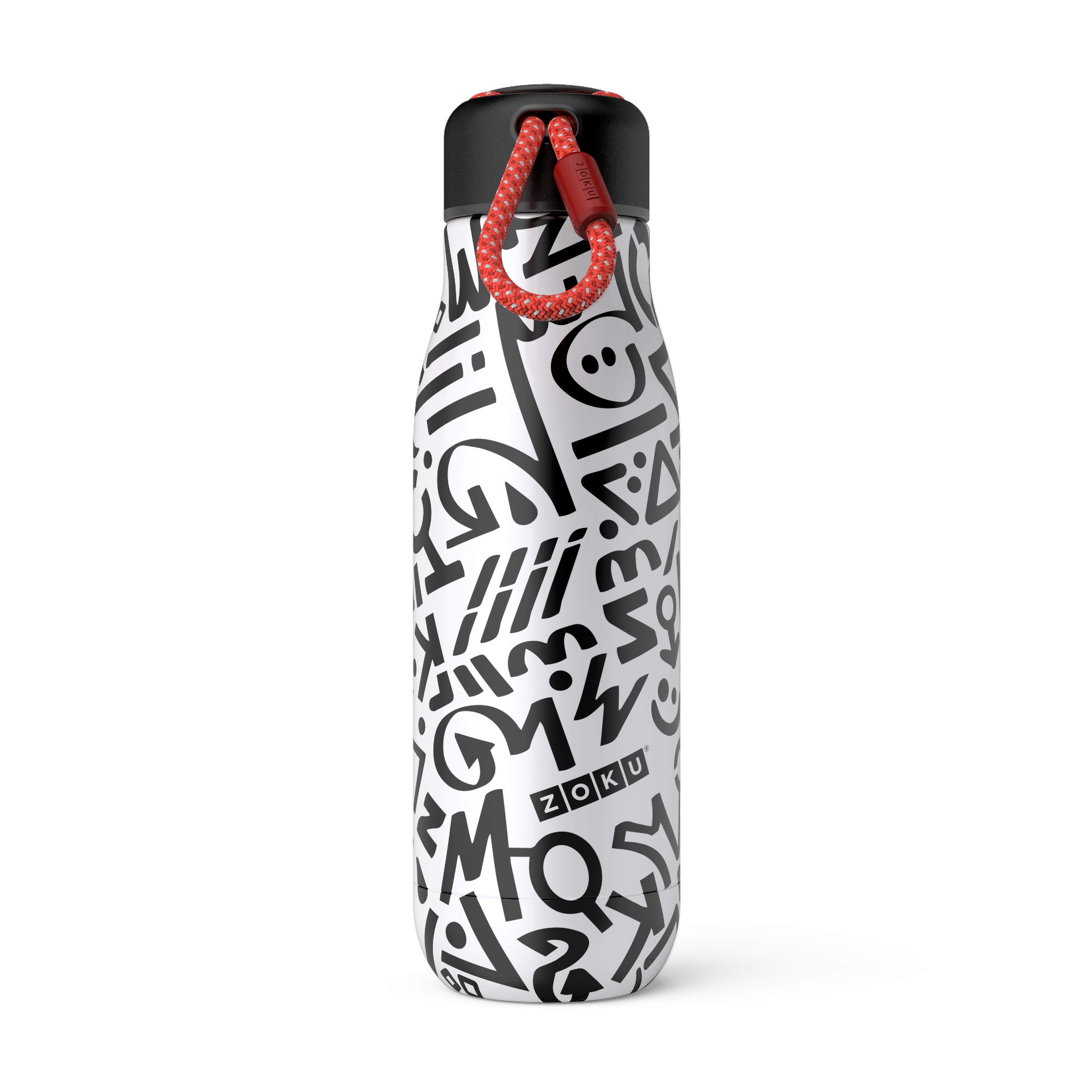 Zoku - Edelstahl Trinkflasche M 500ml Modern Calligraphy