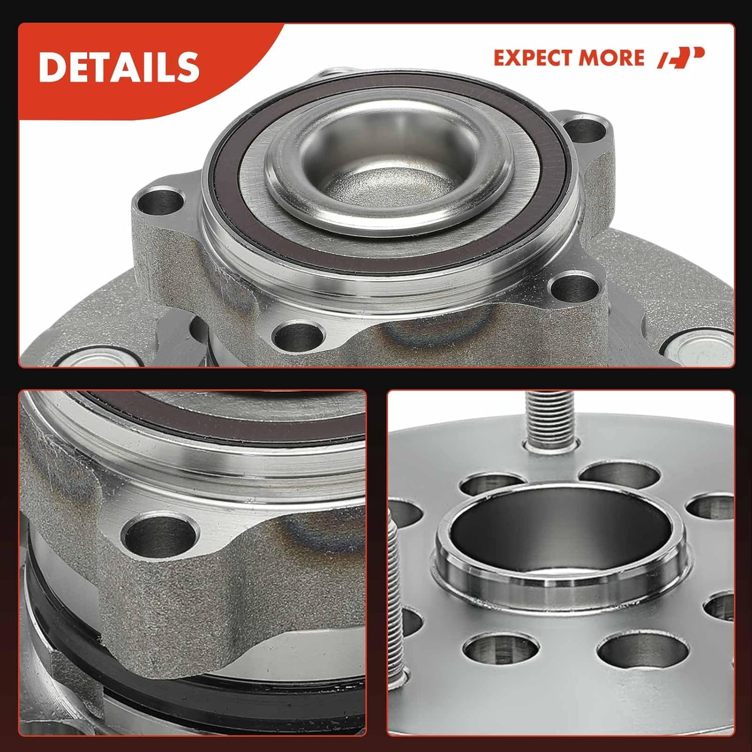 A-Premium 2 x Front Wheel Bearing and Hub Assembly with 5-Lug Compatible with Ford Transit-150, Transit-250, Transit-350, Transit-350 HD, 2020 2021 2022 2023 2024, RWD