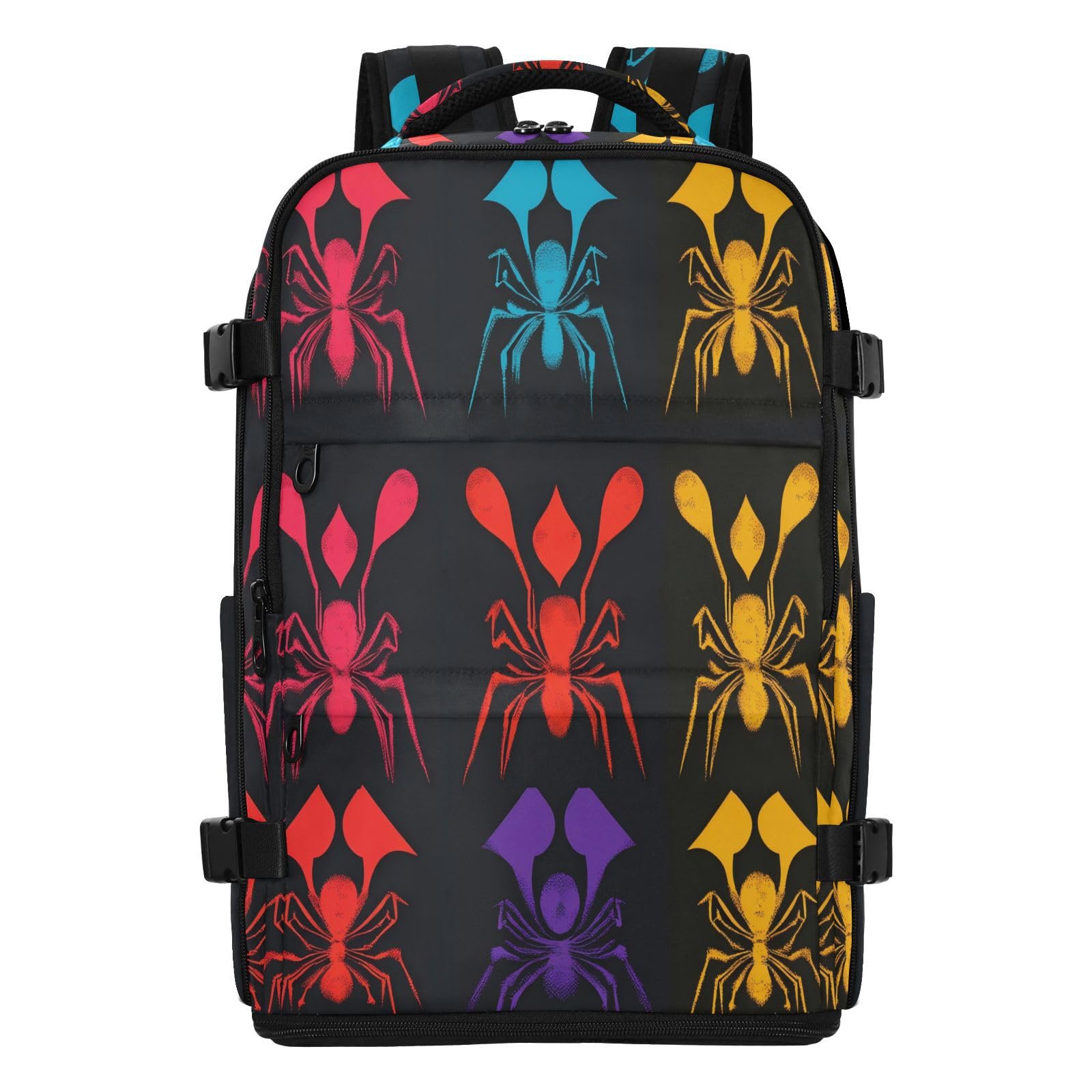 Damski plecak torba na laptopa 15,6 cala do samolotów 20 l | Stylowa torba studencka owad szczęśliwy wzór Halloween 15 cali torba na laptopa do szkoły mochilas para laptop de hombre 20L