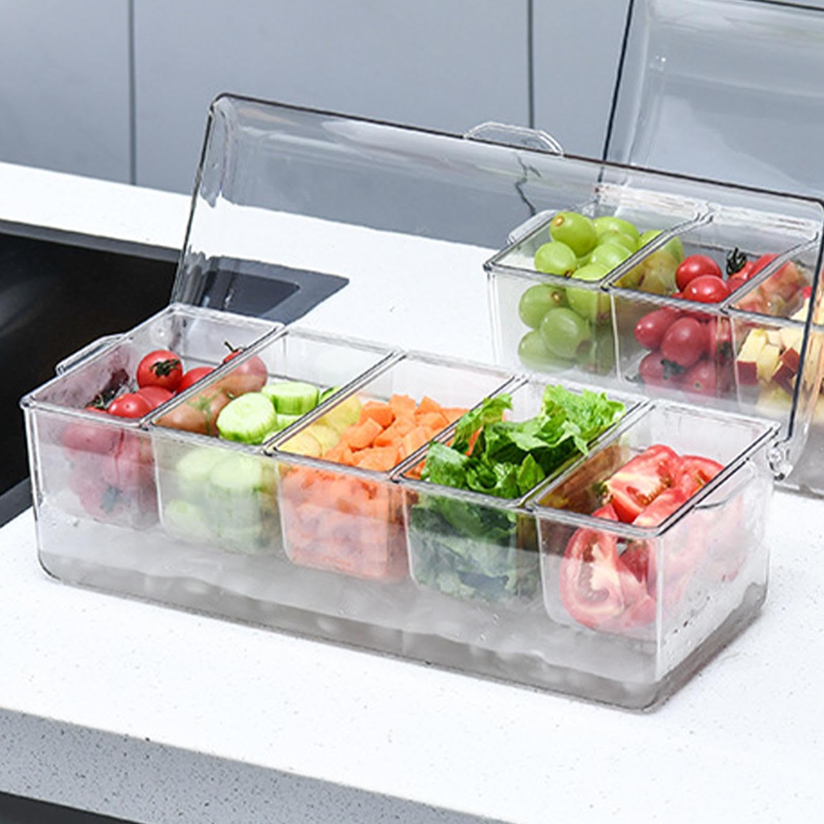Versatile contenitore alimentare Insued – Server refrigerato digitale con controllo della temperatura per una conservazione compatta | Mantiene la temperatura per mantenere la freschezza