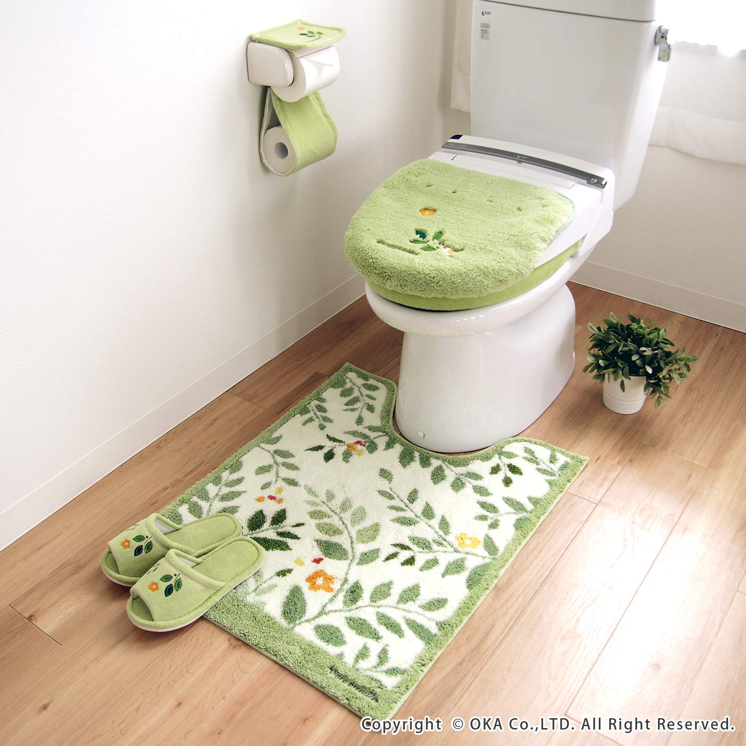 【色: グリーン】オカ(OKA) トイレマット グリーン ロングサイズ VPサン Amazon.co.jp: オカ(OKA) トイレマット グリーン ロングサイズ VP