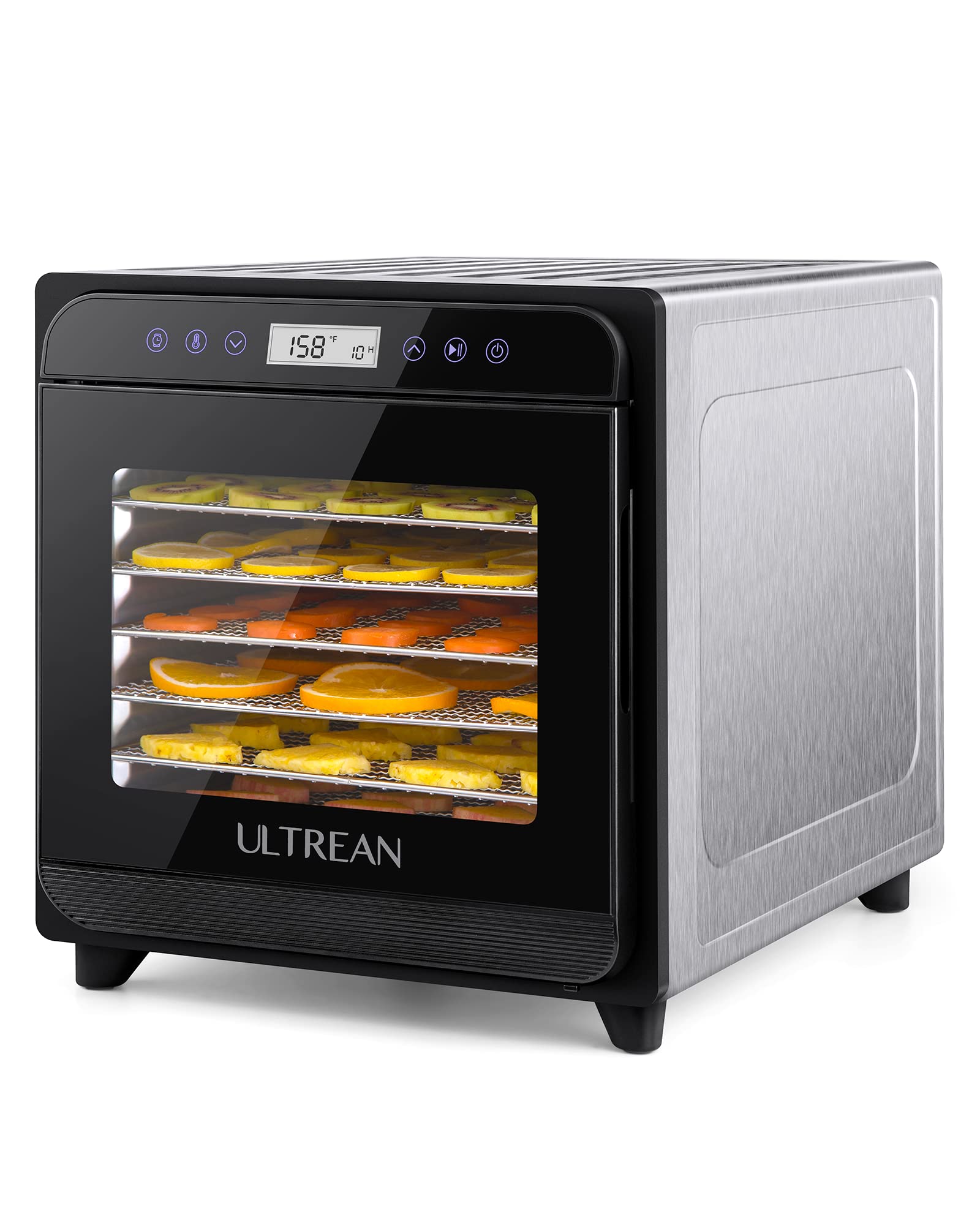 Photo 1 of Ultrean 8 Trays Food Dehydrators with Adjustable Digital Timer and Temperature Control, Stainless Steel Dryer Machine for Fruit, Veggies, Meat, Dog Treats, Herbs, Listed/FDA Compliant