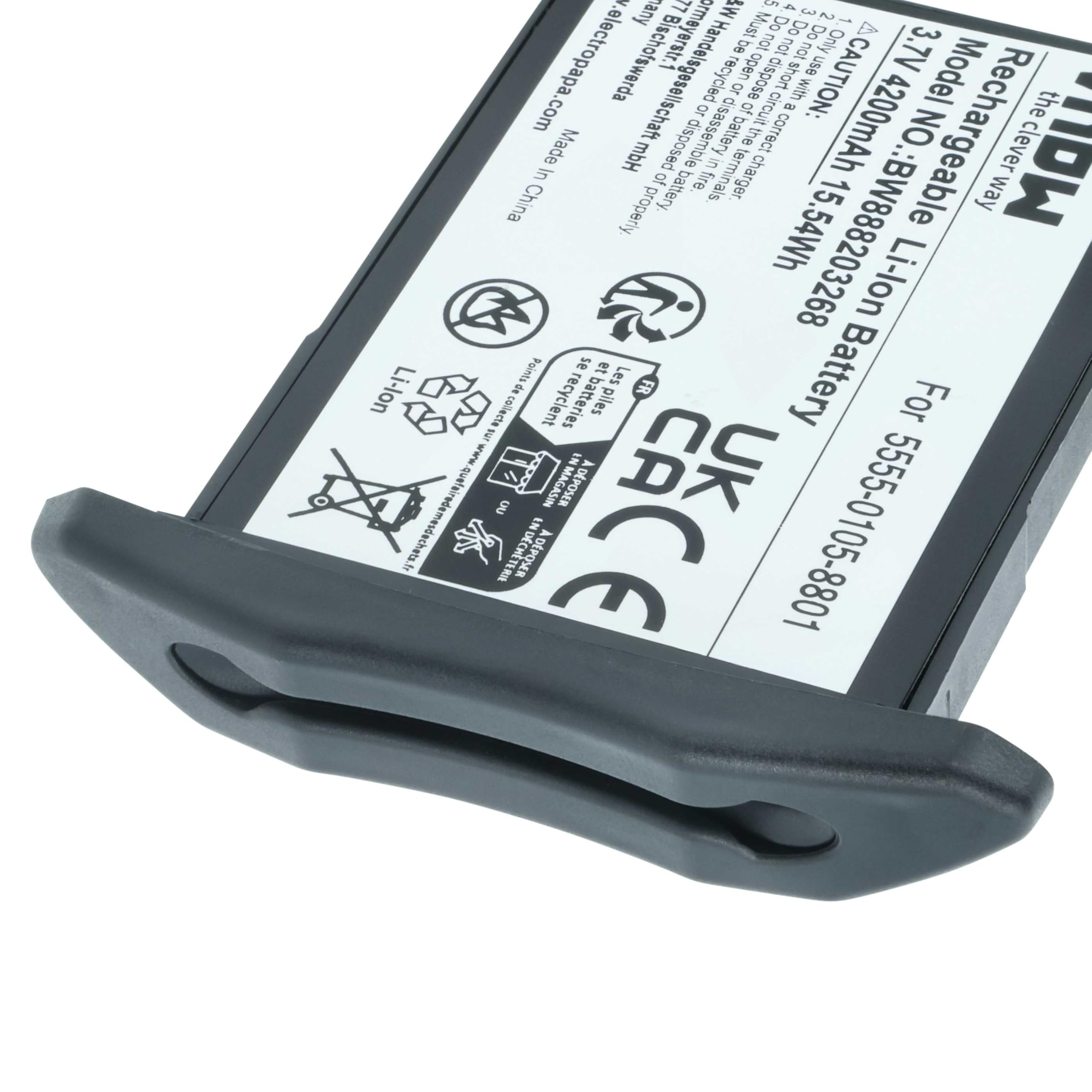 vhbw Akku kompatibel mit NCR Orderman 5 Handheld Computer Scanner (4200mAh, 3,7V, Li-Ion)