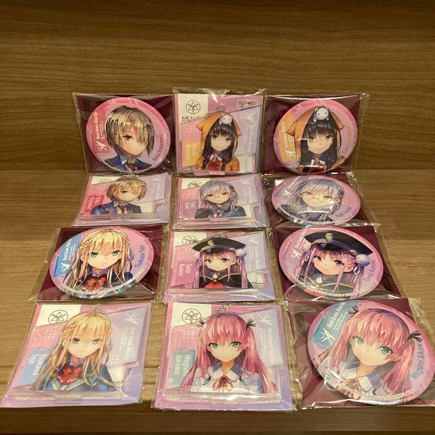 Amazon | ヘブンバーンズレッド アクリルスタンドBC 缶バッジ 全6種