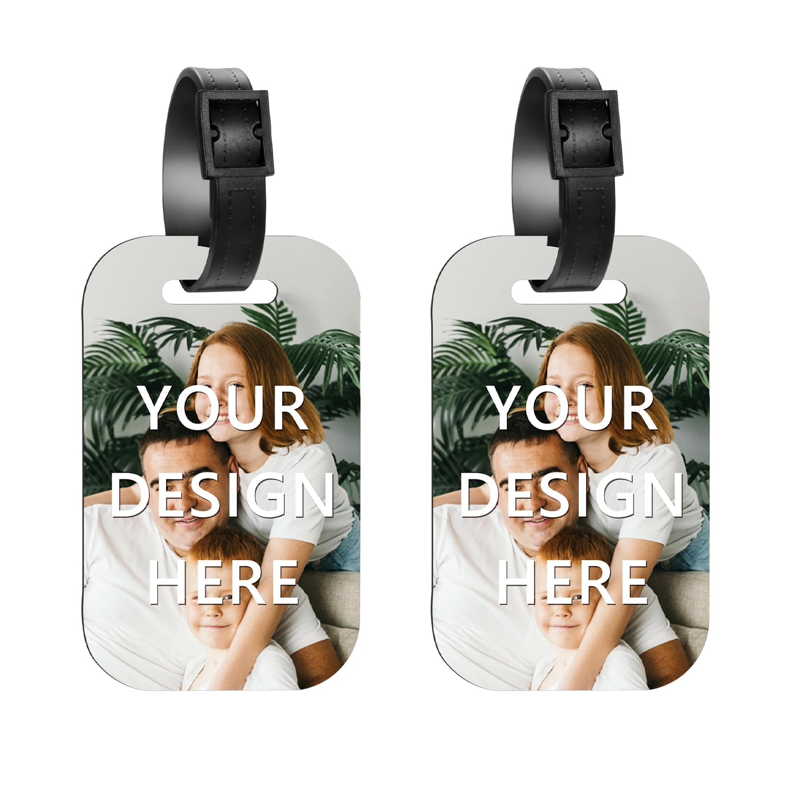 Etichette personalizzate per bagagli 1-150 confezioni con testo immagine foto logo