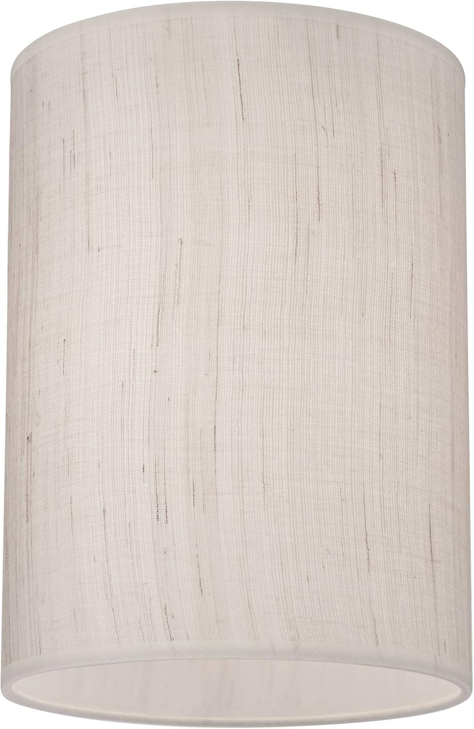 Set of 2 Cylinder Lamp Shade (Pre-Assembled) s Ivory White Medium 8" Top x 8" Bottom x 11" High Spider with Replacement Harp and Finial Fitting - Springcrest