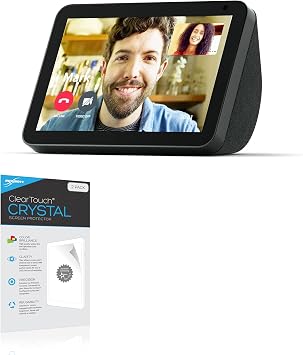 BoxWave Screen Protector Compatible with Amazon Echo Show 8 1st Gen 2019 - ClearTouch Crystal 2-Pack, HD Film Skin - Shields from Scratches