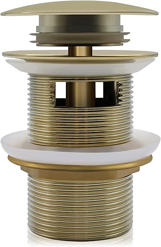 Miniatura 8 de FerdY Drenaje emergente para bañera independiente, acabado cromado pulido, certificación cUPC, tapón de drenaje de bañera independiente