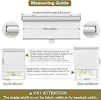 Vista 7 de Persianas enrollables sin cordón para ventanas, persianas enrollables con levantamiento de resorte con aislamiento térmico para el hogar, oficina