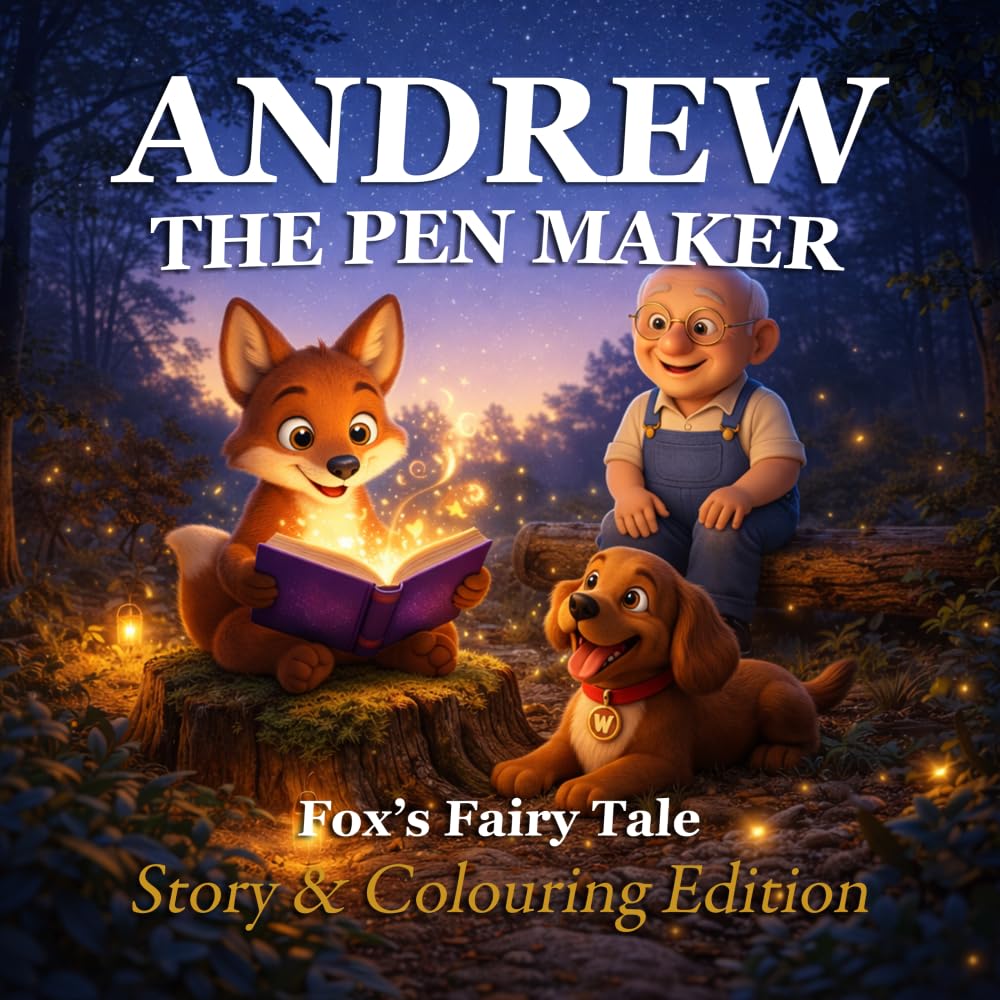 Andrew The Pen Maker: Fox's Fairy Tale (Colouring Book Version)