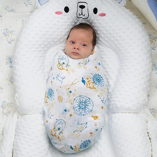 Miniatura 103 de Momcozy Mantas de muselina para bebés, niños y niñas, paquete de 4 mantas transpirables y agradables a la piel, esenciales para bebés, registro