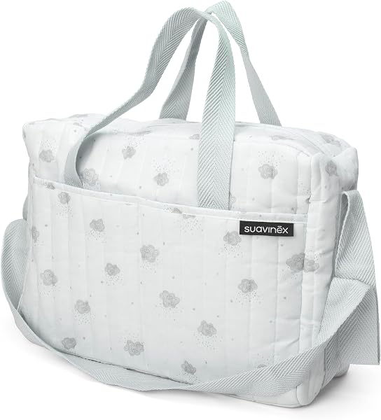 Suavinex, Bolso Carro Bebé con Cosmética: Gel Champú Syndet 300 ml + Loción Hidratante 300 ml + Pomada Pañal 50 ml + Baby Cologne 100 ml + Toallitas 60 Uds. Ideal Regalo de Recién Nacido, Azul - 4