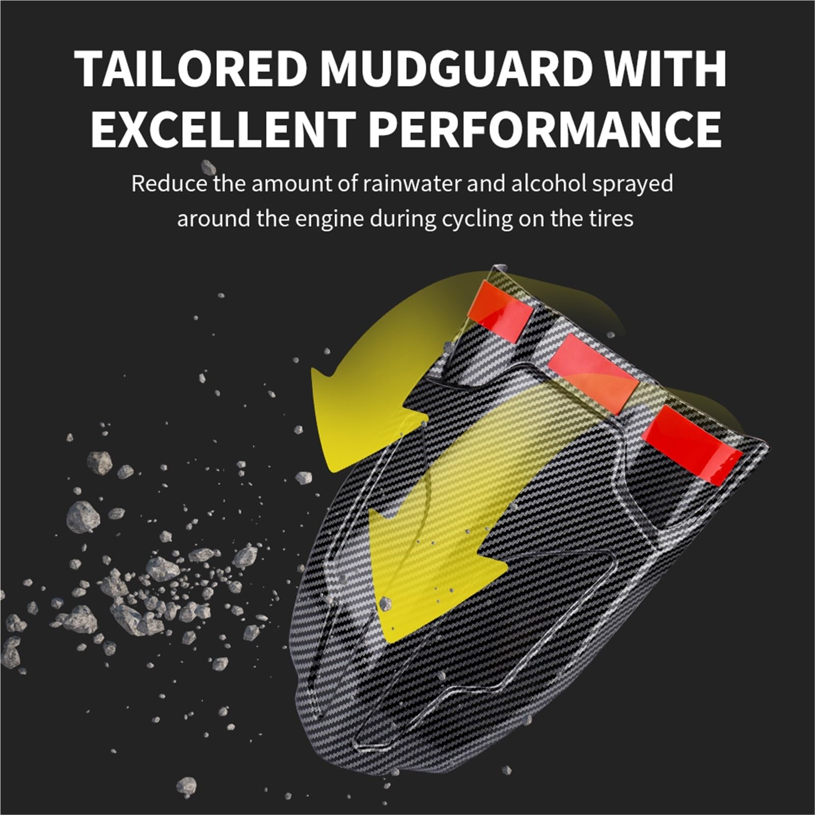 Per Yamaha TRACER7 GT 2020-2024 TRACER 700 2016-2019 Parafango Moto Coperchio Protettivo Anti Splash Accessori In Fibra Di Carbonio