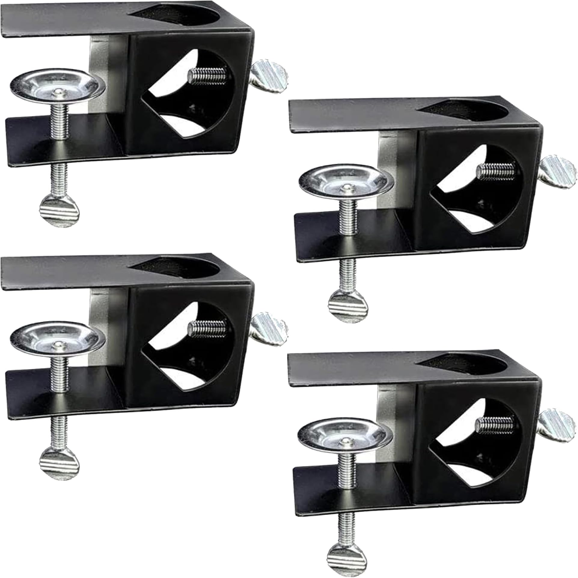 Homydom Deck Umbrella Clamp Outdoor Universal Patio Umbrella/Torch Mount Holder