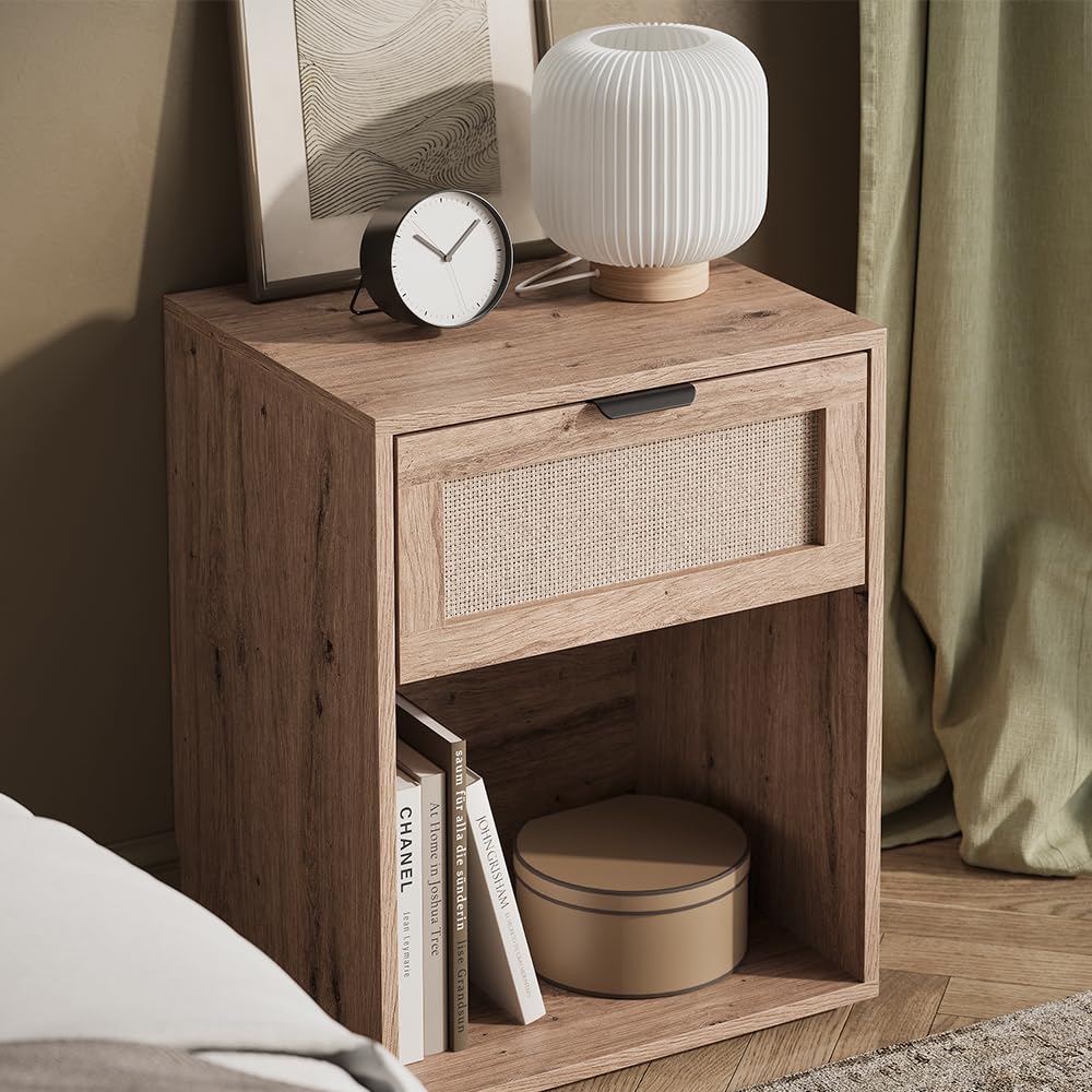 Vicco Comodino camera da letto Elven, Rovere, 47 x 60 cm