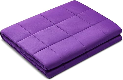 Miniatura 2 de Manta con peso, para el hogar (blanca, de 40 x 60 pulgadas, 5 libras)