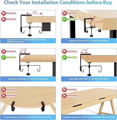 Miniatura 5 de KEEGH Bandeja grande de 36 pulgadas para organizar cables debajo del escritorio, organizador de cables debajo del escritorio, montaje de