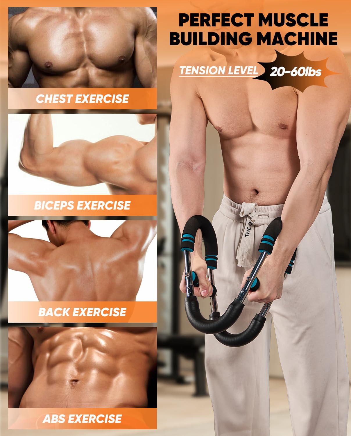 Bar Argos Twister Arm & Chest Trainer - Adjustable Spring Resistance ...