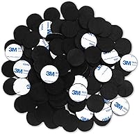 VOCOMO 120 PCS 1 Inch Round Black Felt Furniture Pads - Non-Slip Self-Adhesive Chair Leg Protectors for Hardwood Floors