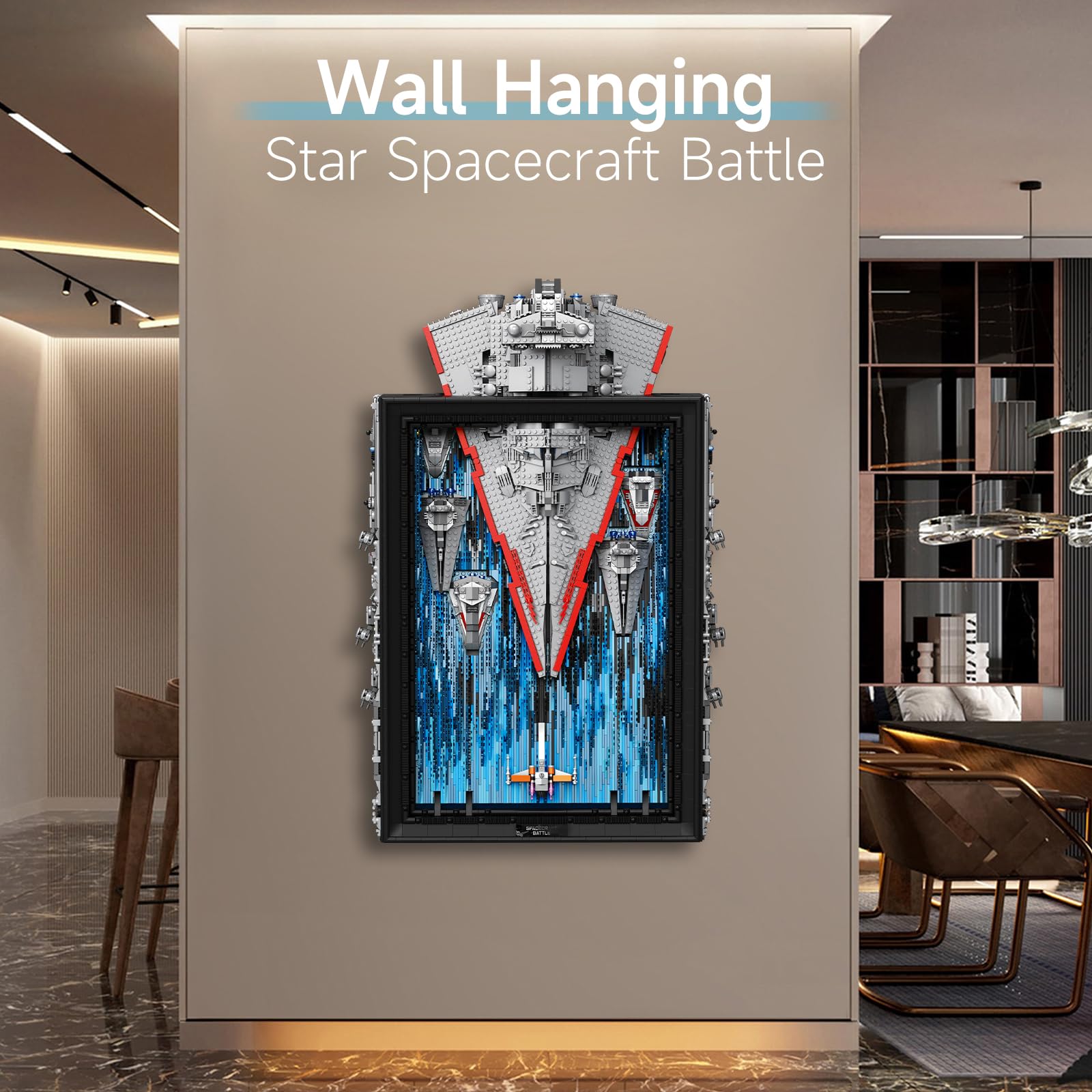 3Dアート Amazon.com: Destroyer Starship Building Set 3D Art Painting for