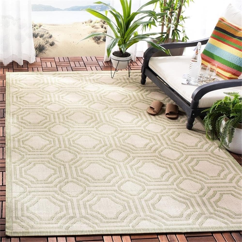 Pemberly Row Anthracite Indoor Outdoor Rug, 5'3" x 7'7", Durable Design, Charcoal-Inspired Color, Modern Style, Large Area Rug for Living Room, Bedroom, Dining Area or Patio