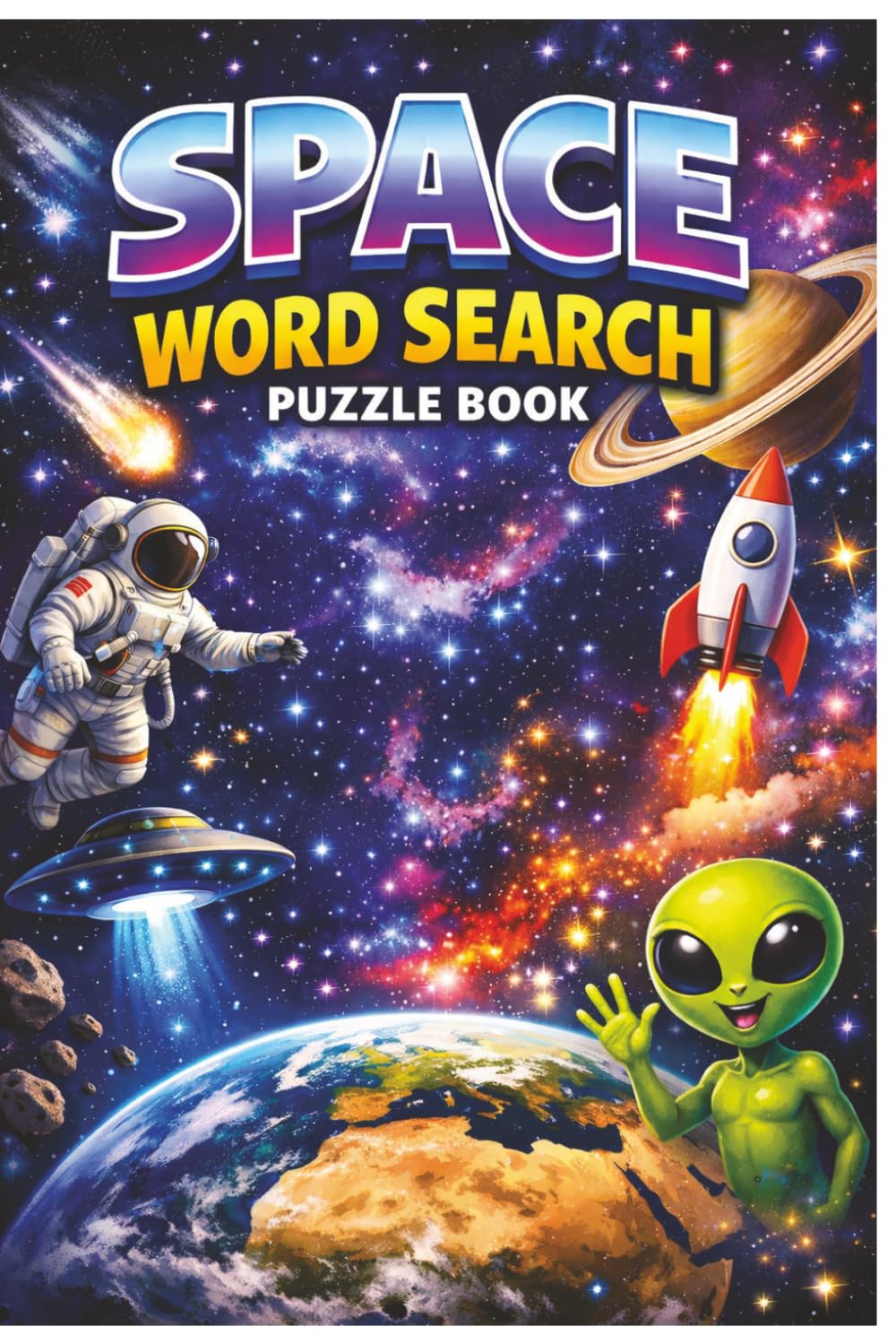 Word Search Outer Space: 55 Cosmic Puzzles to Challenge Your Mind & Explore the Universe
