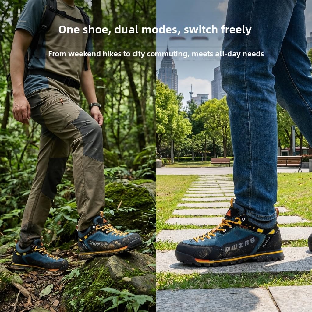 SANANG Uomini Scarpe da Trekking all'aperto, Sport Pelle Alpinismo Trekking Caccia Scarpe Sportive