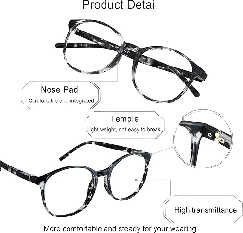 Miniatura 8 de YEIN Presbyopic - Lentes de lectura multifocales progresivos, anteojos con filtro de luz azul, con lentes transparentes para mujeres y hombres