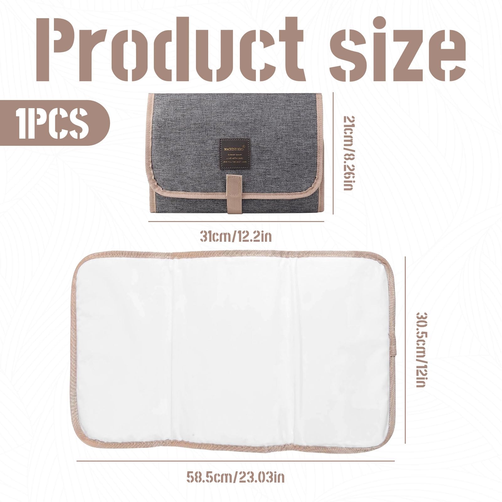 Travel Changing Mat,Foldable Changing Mat,Waterproof & Portable Changing Mats for Travel,Home,Outdoor,Baby Changing Pad - Image 2