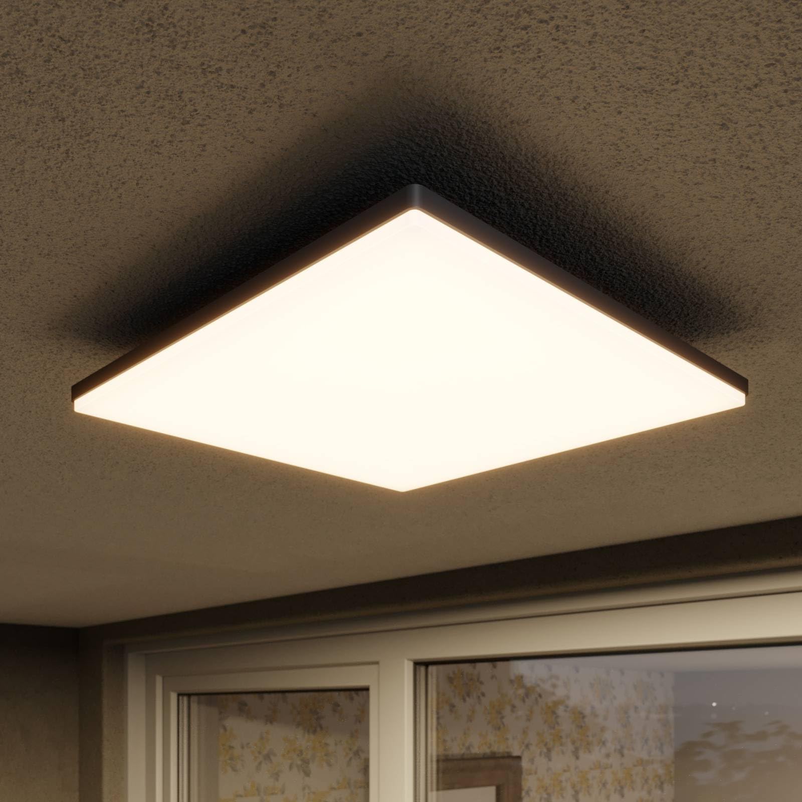 LED Plafonnier extérieur Henni (Moderne) en Gris (1 lampe,à), Luminaire d’extérieur pour le jardin la terrasse balcon & maison plafonnier