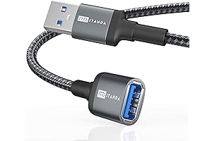 ITD ITANDA USB 3.0 Male to Female 6ft Extension Gray