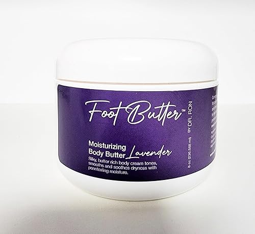 Foot Butter by Dr Ron Lavender & Vanilla - Mantequilla corporal hidratante de 8 onzas disponible en Yaxa El Salvador