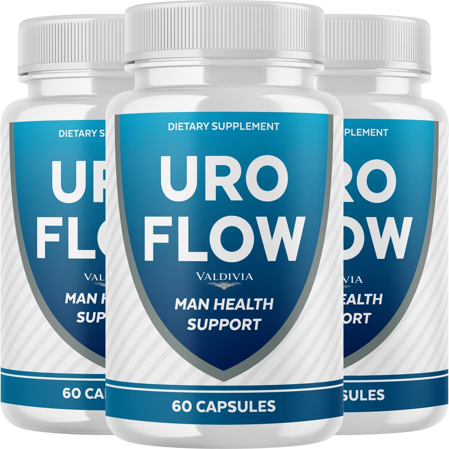 Valdivia (3 Pack) UroFlow Capsules – All Natural UroFlow Supplement Pills for Maximum Strength, Premium URO Flow Official Reviews (180 Capsules)