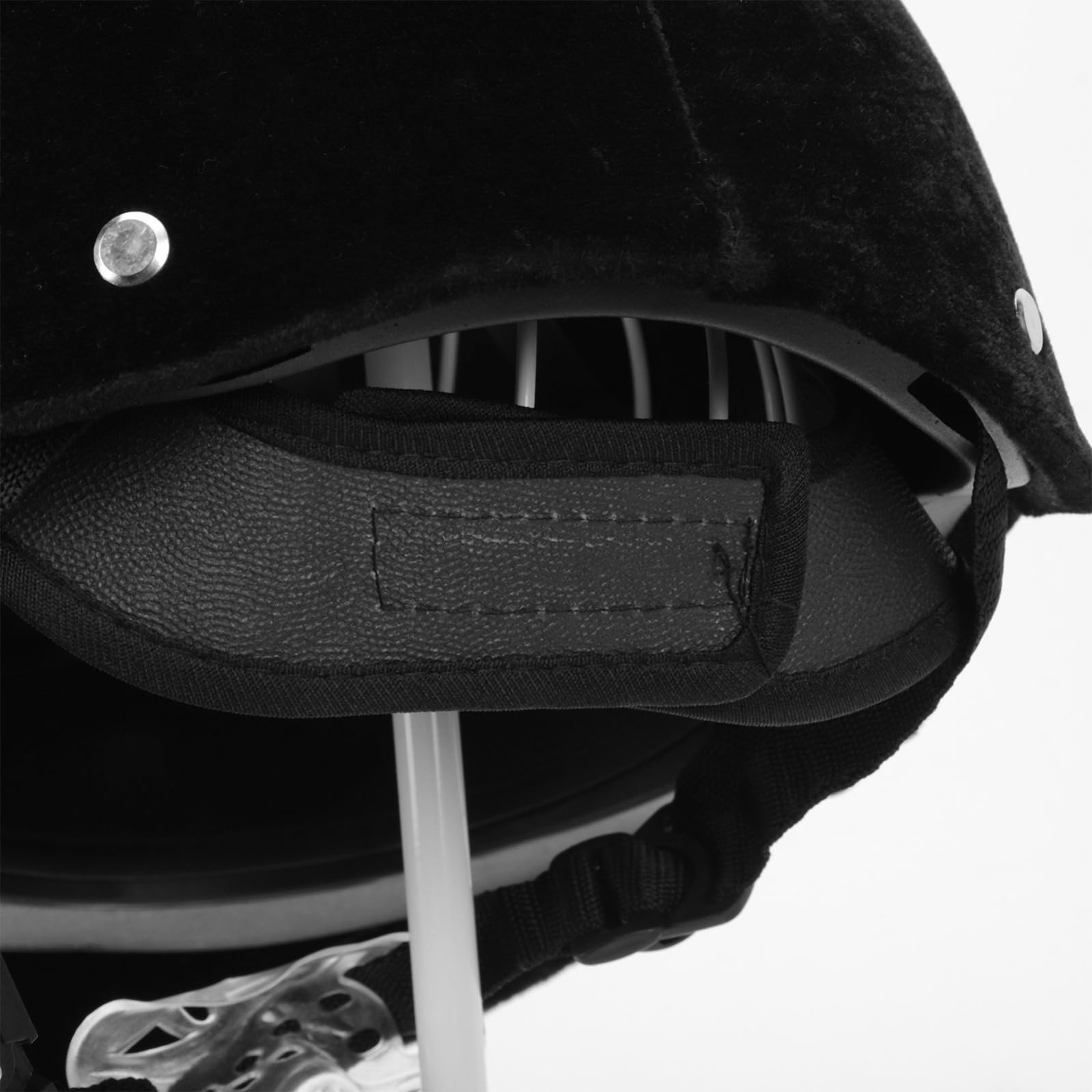 PACKOVE Casco da Equitazione per Nero in Polipropilene Protezione di Sicurezza Regolabile e Ventilazione Completa per Skate e Scooter