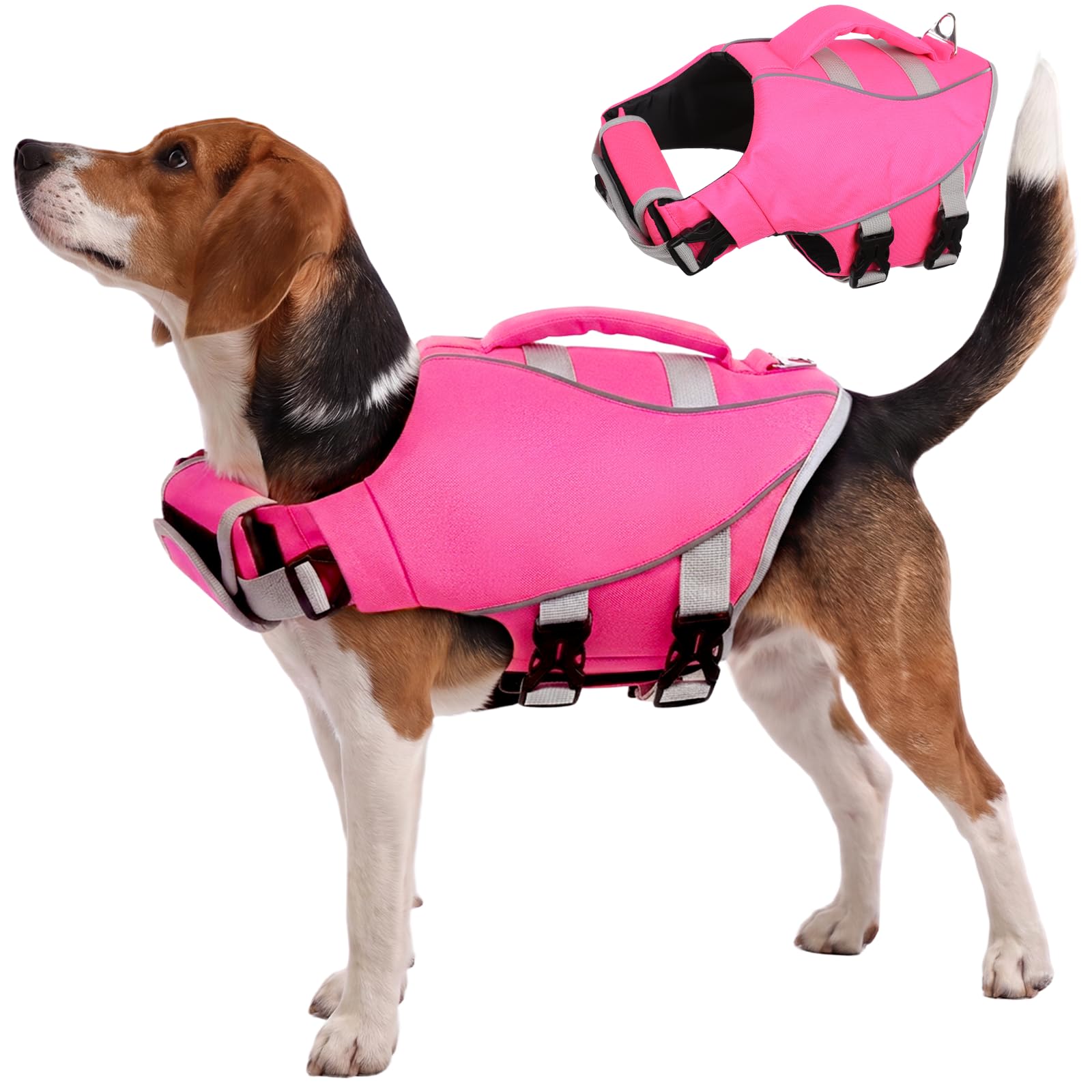 Kuoser Dog Life Jacket Pink L