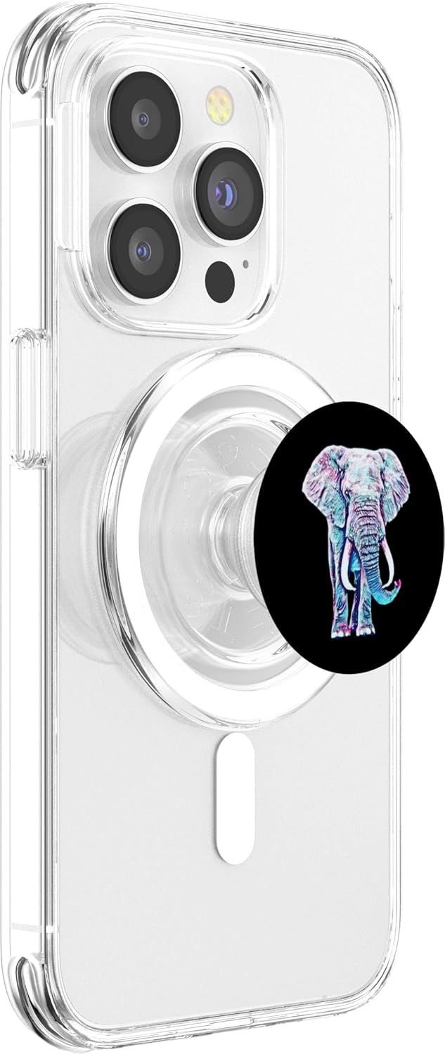 Elephant Motif african Elephants PopSockets MagSafe PopGrip for iPhone