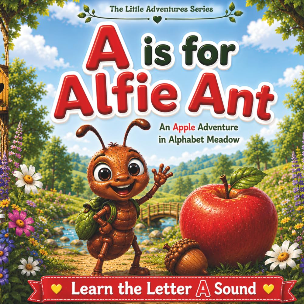A Is for Alfie Ant: An Apple Adventure in Alphabet Meadow: An Alphabet Storybook for Ages 2–6 | The Little Adventures Series