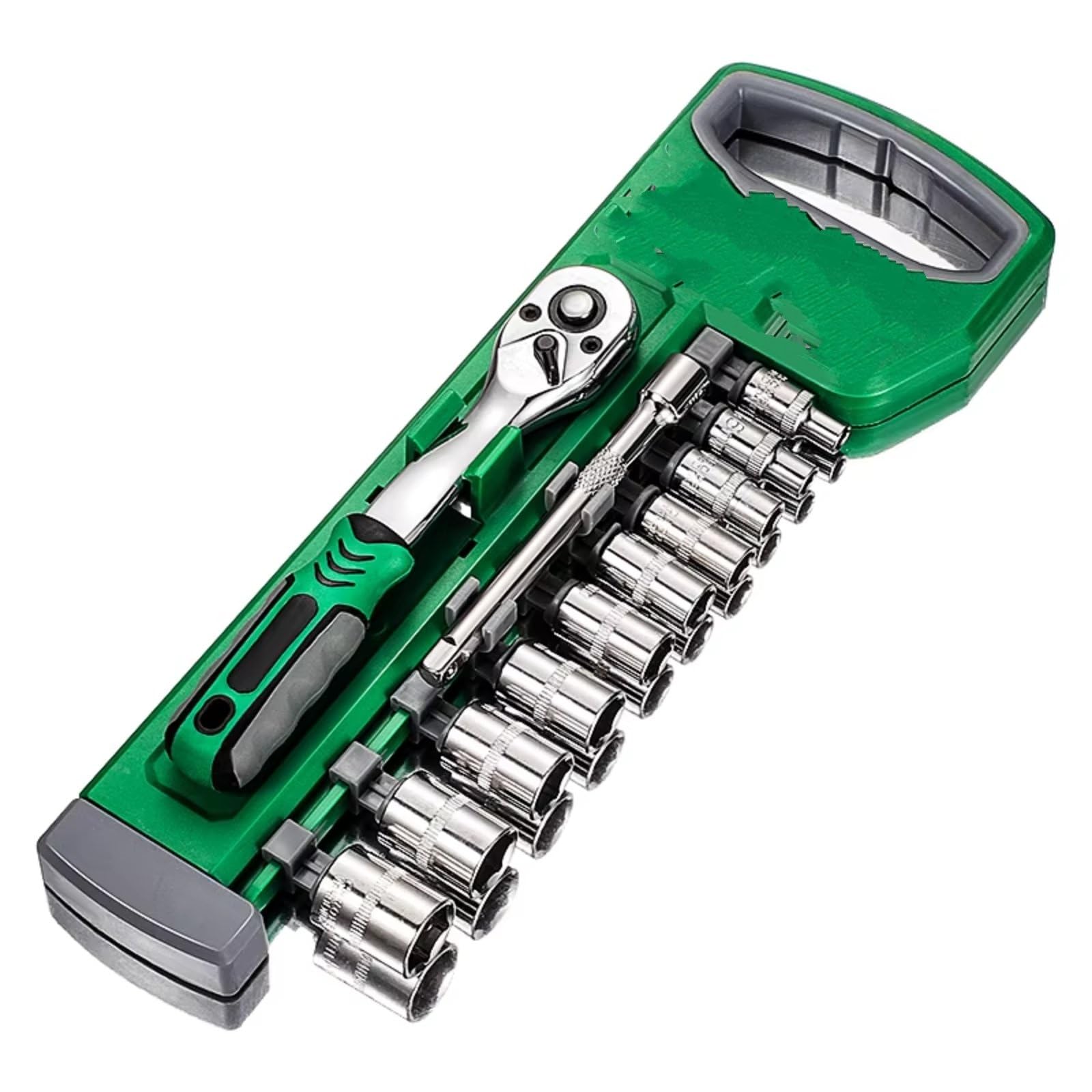 Set attrezzi da officina Set Di Bussole Per Chiave A Cricchetto Da 72 Denti E 12 Pezzi Impugnatura Reversibile Da 1/4 "-3/8" -1/2 "utilizzata Per La Manutenzione Automobilistica
