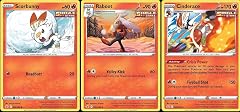 Cinderace 028 198 - Chilling Reign - Pokemon Evolution 3 Card Lot - Rare - Stage 2 Single