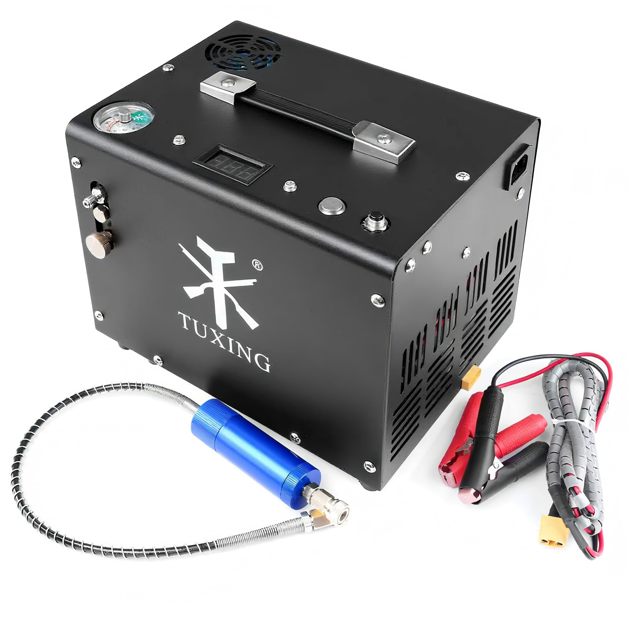 TUXING 4500Psi PCP Compressor de ar,TXET062-2 Auto-stop & Set
