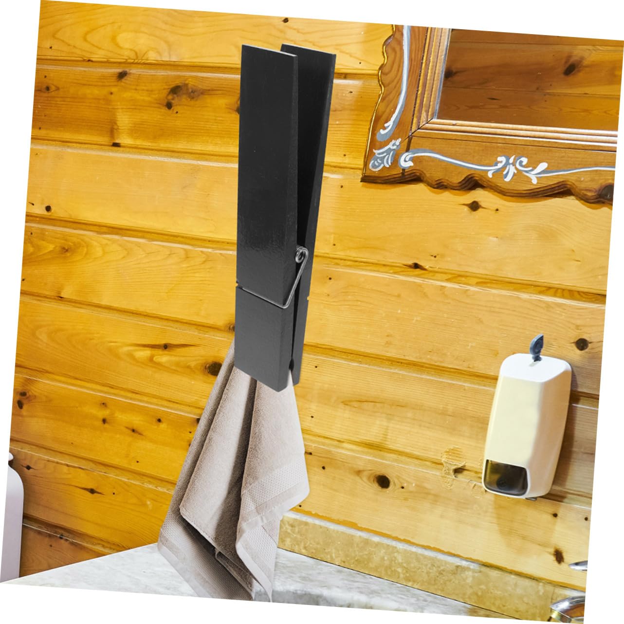 Handtuchhalter Badezimmer Handtuchhalter Riesige Wäscheklammer Holz Wäscheklammer Handtuchhalter Outdoor Dekor Groß Holz Foto Clip Selbstklebend Handtuchhalter Schwer
