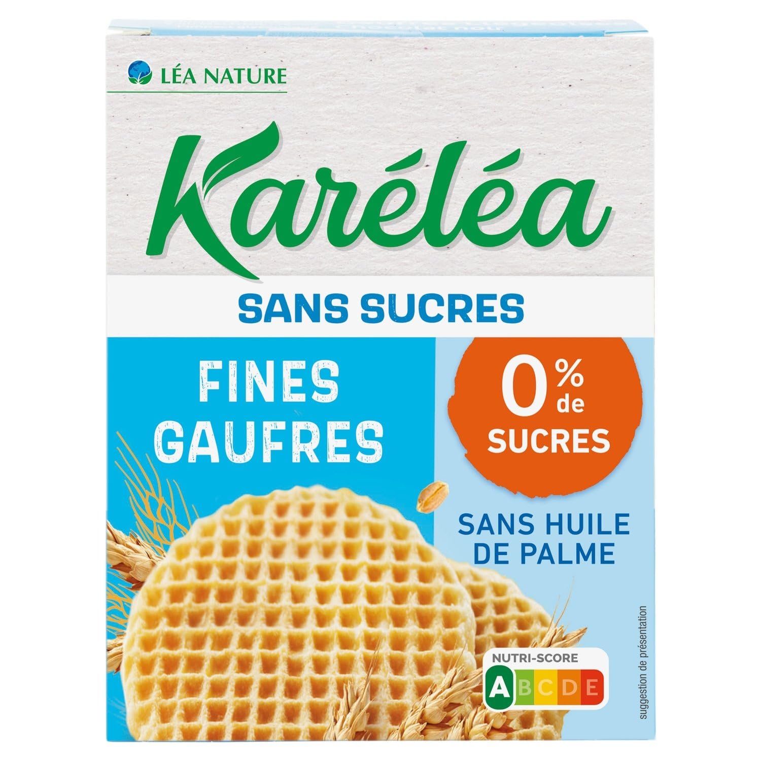 KARELEA – Gaufres Sans Sucres, Texture Légère et Gourmande, Boîte Pratique de 15 (140g) - Le Lot De 3