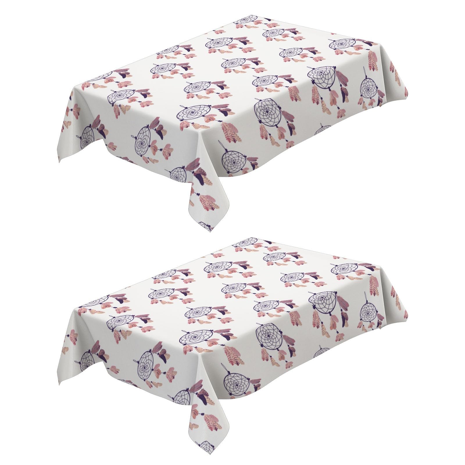 Nappe lavable rectangulaire attrape-rêves pour protéger la table des taches d'enfants