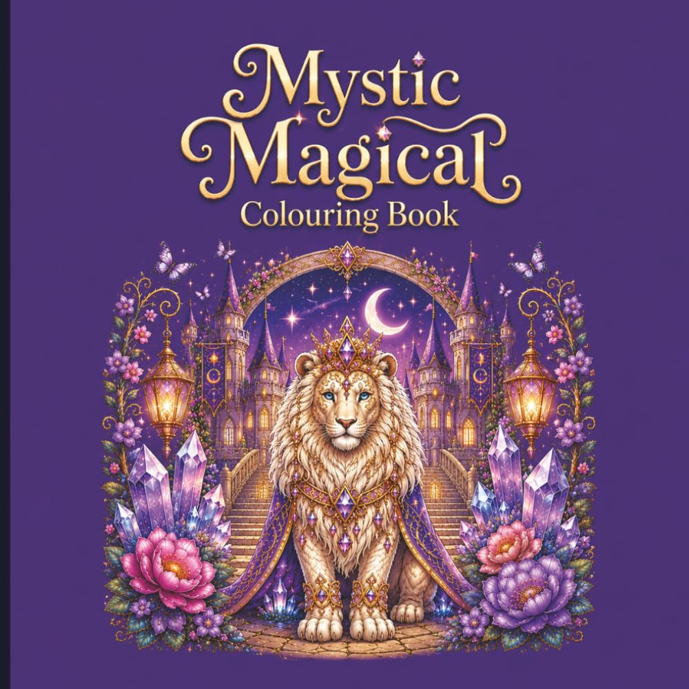 Mystic Magical Colouring Book: Fantasy Creatures for Adults and Teens 45 Detailed Pages to Colour