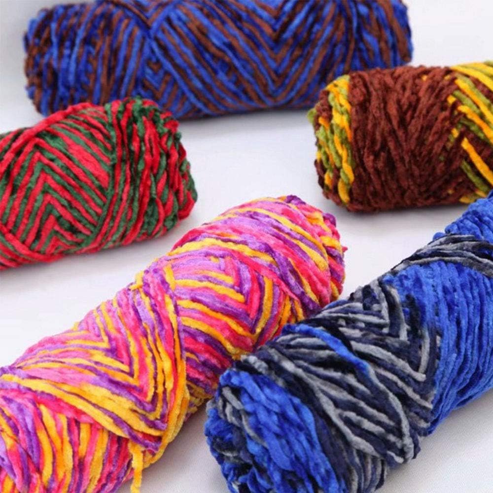 800gram Velvet Yarn DIY Knitting Pillowcase Yarn Crochet Afghans Blanket Chenille Yarn Fluffy Green White Blue Chenille Yarn Knit Winter Scarf Sweater Yarn