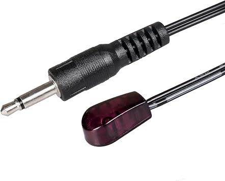 IR الباعث مصغرة الأشعة تحت الحمراء التحكم عن بعد تمديد كابل مع 3.5 mm التوصيل ل 38-56 kHz الطيف موتورولا آريس Xfinity كومكاست فيريزون FiOS أخرى STB - تعيين أعلى صناديق رؤساء واحد، 10 FT