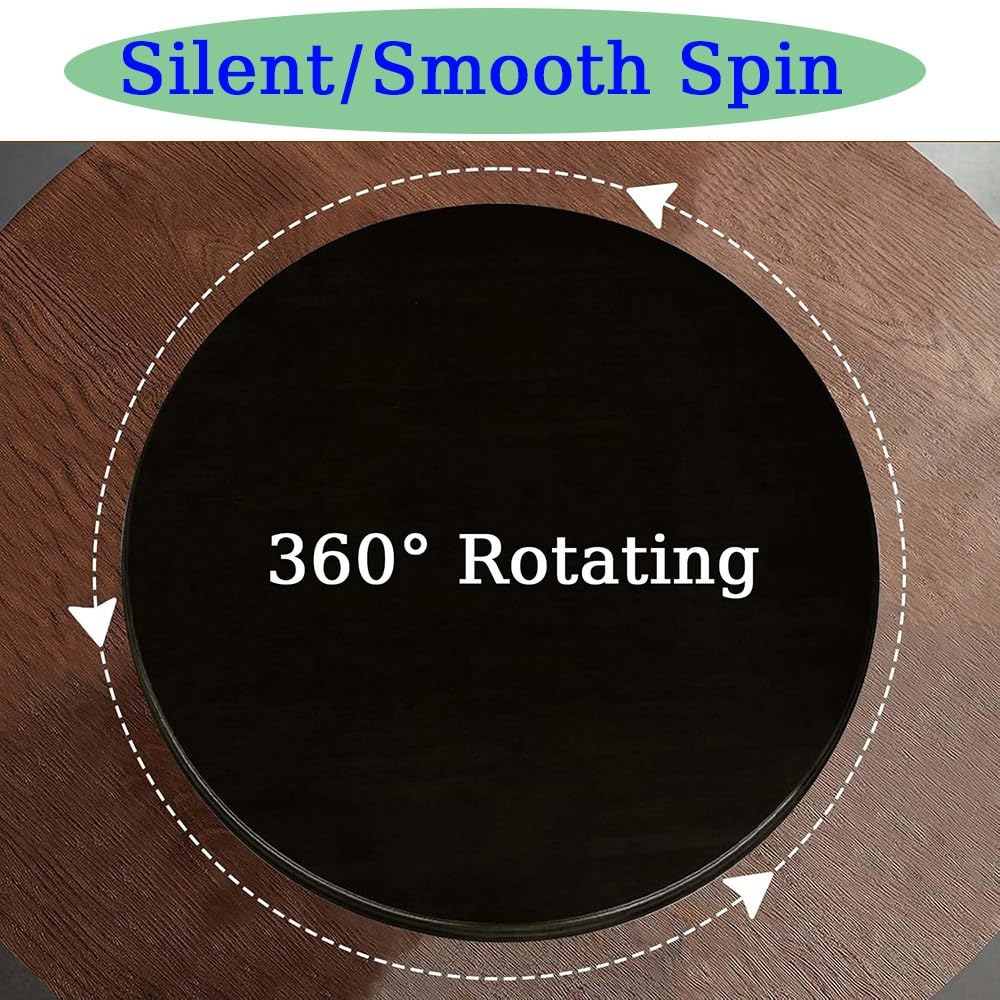 Bandeja De Servicio Giratoria De Mesa Lazy Susan Plato Giratorio De Madera Bandeja De Servicio Redonda 80cm 90cm 100cm Plato De Comedor Giratorio Plato De Servicio Giro Silencioso Y Suave(B